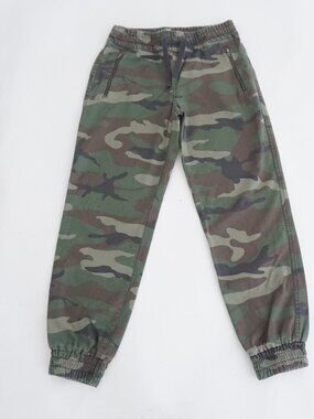 TNA Aritzia Green Brown Camo Print Drawstring Waist Tapered Cargo Jogger Pant XS